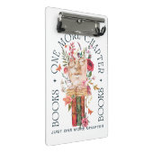 Bücherliebhaber-Geschenk Mini Klemmbrett (Schrägansicht)