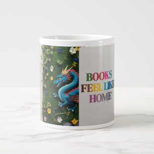 Bücherliebhaber-Jumbo-Mug: Bücher fühlen sich wie Jumbo-Tasse