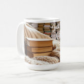Bücherliebhaber Kaffeetasse (Vorderseite Links)