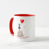 Bücherliebhaber-Kaffeetasse Tasse (Vorderseite Links)
