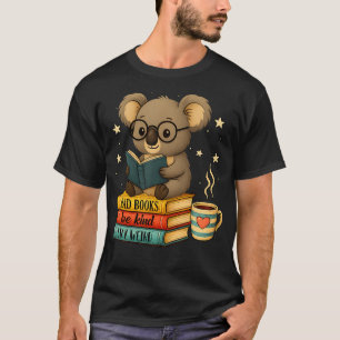 Bücherliebhaber Koala liest Buch Bibliothek Lies B T-Shirt