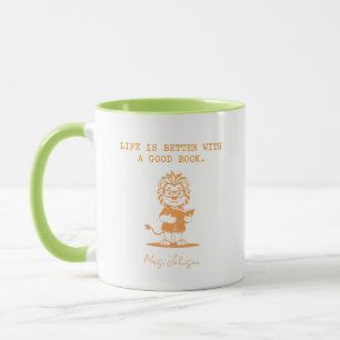 Bücherliebhaber Leben ist besser Lesebegeisterter Tasse
