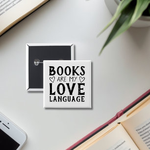 Bücherliebhaber Lustiger Buchliebhaber-Spruch  Button