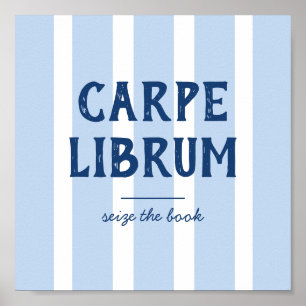 Bücherliebhaber Lustiger Spruch Carpe Librum Gestr Poster