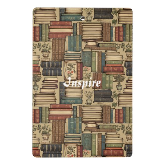 Bücherliebhaber   mini klemmbrett (Rückseite)