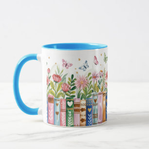 Bücherliebhaber personalisierte Hülle Tasse