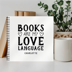 Bücherliebhaber sagen Personalisiertes Spiralblock Notizblock