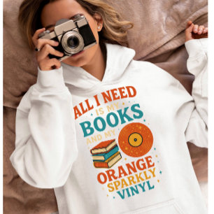 Bücherliebhaber-Shirt, alles was ich brauche sind  Hoodie