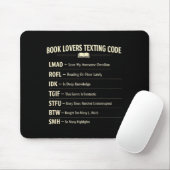 Bücherliebhaber simsen Code lesen Mousepad (Mit Mouse)