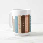 "Bücherliebhaber" Tasse (Vorderseite Links)