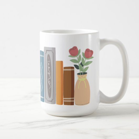 "Bücherliebhaber" Tasse (Rechts)