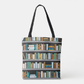 Bücherliebhaber Tote Bag Tasche (Rückseite)