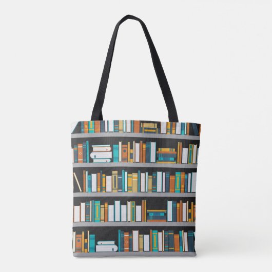 Bücherliebhaber Tote Bag Tasche (Rückseite)
