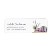 Bücherliebhaber Wasserfarbe Bücherregal Rücksendea (Vorne)