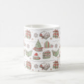 Bücherliebhaber Weihnachten gemütlich Kaffeetasse (Mittel)