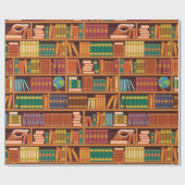Bücherliebhaber-Wrapingpapier Geschenkpapier (Flach)