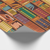 Bücherliebhaber-Wrapingpapier Geschenkpapier (Ecke)
