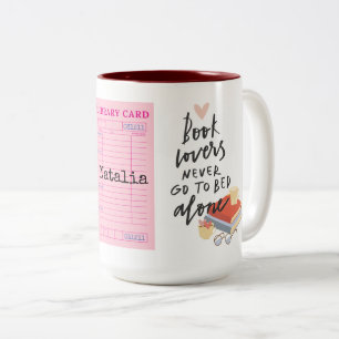 Bücherliebhaber Zweifarbige Tasse