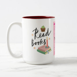 Bücherliebhaber Zweifarbige Tasse