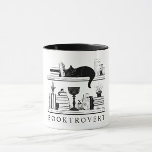 Bücherliebhabers Buchtrovert Lustiger Spruch Tasse