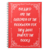 Bücherliebhabers Notizbuch Notizblock (Vorderseite)