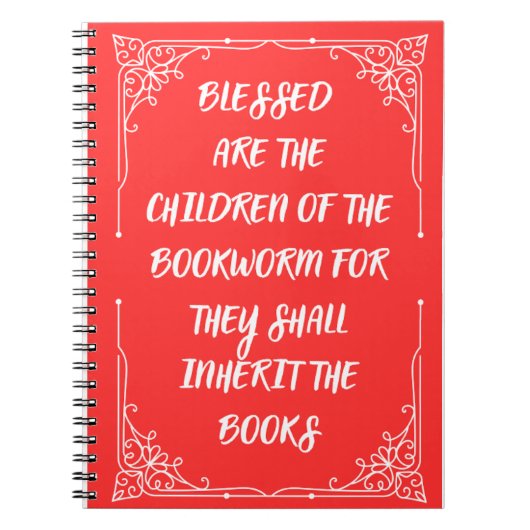 Bücherliebhabers Notizbuch Notizblock (Vorderseite)