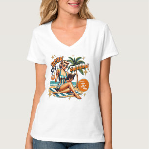 Büchermädchen Sommerferien Strandtrip T-Shirt