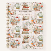 Büchermagazin für florale Cotattcore-Modelle Notizblock (Vorderseite)