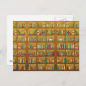 Büchermuster Postkarte (Vorne/Hinten)