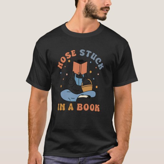 Büchernase, Bücherliebhaber T-Shirt (Vorderseite)