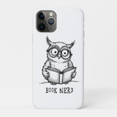 Büchernerd Eule Case-Mate iPhone Hülle (Rückseite)