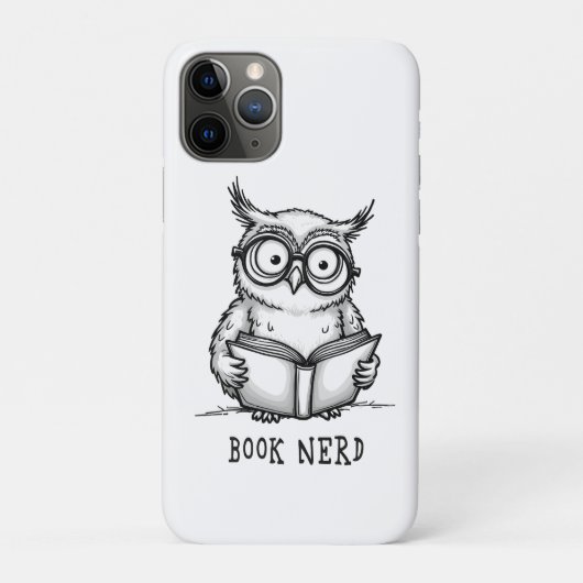 Büchernerd Eule Case-Mate iPhone Hülle (Rückseite)