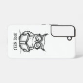Büchernerd-Eule Samsung Galaxy Hülle (Rückseite (Horizontal))