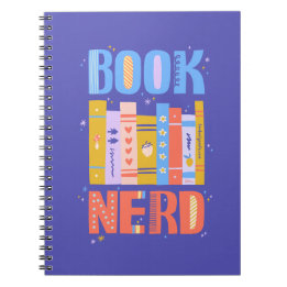 Büchernerd Spiralblock mit illustrierten Büchern Notizblock