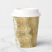 Bücherpapier für die Kaffeekanne Pappbecher (Rückseite)