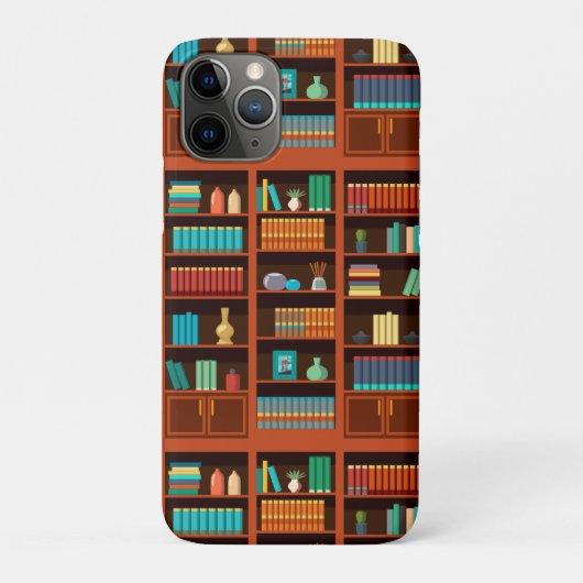 Bücherregal-Illustration Case-Mate iPhone Hülle (Rückseite)