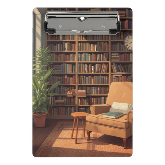 Bücherregal Mini Klemmbrett (Vorderseite)
