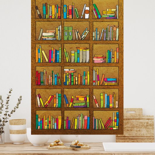 Bücherregal Poster (Küche)