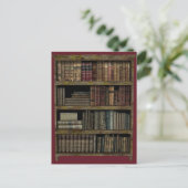 Bücherregal Postkarte (Stehend Vorderseite)