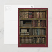Bücherregal Postkarte (Vorne/Hinten)