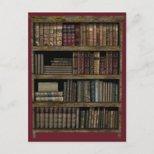 Bücherregal Postkarte (Vorderseite)