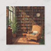 Bücherregal Quadratische Visitenkarte (Vorderseite)