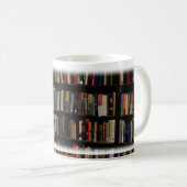 Bücherregal-Tasse Kaffeetasse (VorderseiteRechts)