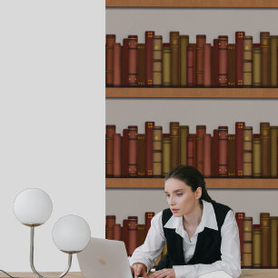 Bücherregal Trompe l'oeil Tapete