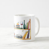 Bücherregale Bücherregale Zuhause für den Lover Re Kaffeetasse (VorderseiteRechts)