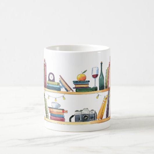 Bücherregale Bücherregale Zuhause für den Lover Re Kaffeetasse (Mittel)