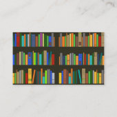 Bücherregale Design Business Card Visitenkarte (Rückseite)