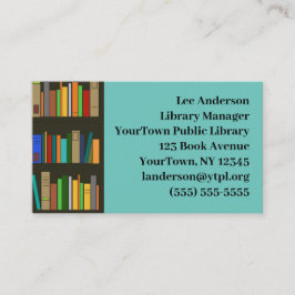 Bücherregale Design Business Card Visitenkarte