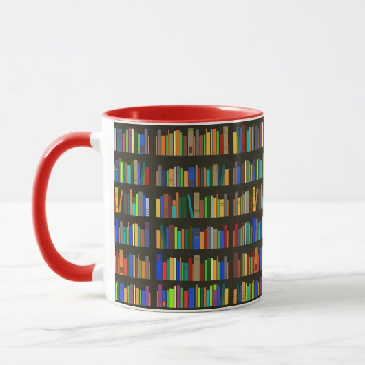 Bücherregale Design Coffee Tasse (Links)
