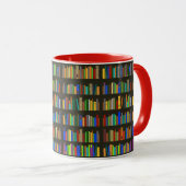 Bücherregale Design Coffee Tasse (VorderseiteRechts)